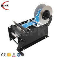 Saee HZPK — étiquettes rondes en PVC pour bocaux, Machine de dépose d'étiquettes adhésives, avec plan de travail, diy bricolage