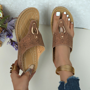 Nouvelles sandales compensées légères et décontractées pour femme, style Asie du Sud-Est, grandes tailles, pour l'été et la plage 231 - Product Image 4