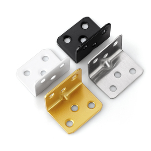 Supports d'angle en acier inoxydable à 90 degrés, épaissis, pour la réparation et la fixation de meubles, armoires et étagères, lot de 20 - Product Image 3