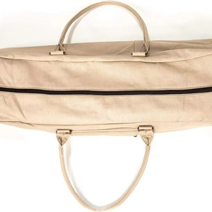 Yoga Mat <b>Duffle</b> <b>Bag</b> Patterned <b>Canvas</b> with Pocket and Zipper - Product Image 2