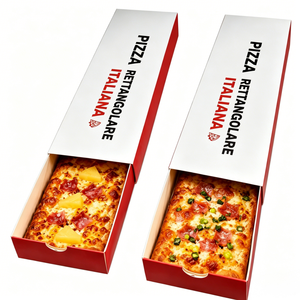 Boîte à pizza coulissante en gros, style tiroir, emballage en papier rectangulaire long personnalisé pour <span class=keywords><strong>sushis</strong></span> et rouleaux, en vrac - Product Image 2