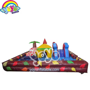Parque de Atracciones Inflable Abierto de 16 pies para Niños, con Diseños de Dibujos Animados, Área de Brincos y Tobogán, PVC No Tóxico, Actividades para Jardín de Infancia - Product Image 4