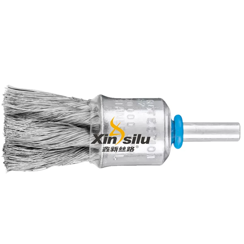 Shank Mounted End Brushes Knotted Wire Brush Drills Set For Cleaning Rust, Drills, Paint Removal