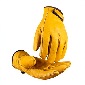 Guantes de Trabajo Resistentes al Agua para Hombre, de Cuero Vacuno, Antideslizantes, Resistentes a Pinchazos, con Puño de Seguridad para Construcción y Jardinería - Product Image 4