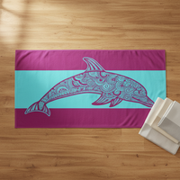 Serviette de plage et de sport en microfibre gaufrée, écologique, séchage rapide, super absorbante, motif floral moderne, personnalisable, faible MOQ