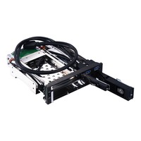 Double plastique 3.5 "+ 2.5" SATA III Hard Drive HDD & SSD Tray Caddy Internal Mobile Rack Enclosure with USB 3.0