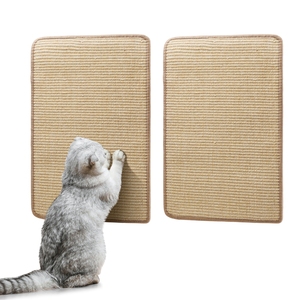 Nobleza 2 pezzi gatto graffiante tappeto naturale Sisal con corda lettiera protettiva per cani e gatti - Product Image 1