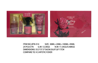 Mini Eau Fraîche Parfumée en Spray – Coffret Pêche Rose Bling Star Barbe à Papa Crème Sucrée – Format Voyage – Parfum Longue Durée pour Femme
