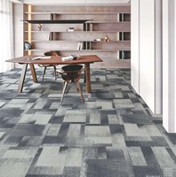 50x50 Bureau Auto-Adhésif Tapis Sol Carré Tapis Carreaux PP Fibre Plancher Pvc Tapis Commercial Carreaux
