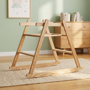 Columpio de madera de alta calidad para dormir, mueble para niños, nido de bebé, hecho en Vietnam - Product Image 3