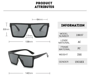 Düz üst güneş gözlüğü erkek kadın marka tasarımcı kare Shades degrade güneş gözlüğü erkekler serin güneş gözlüğü