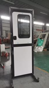 Puerta de caravana de doble apertura personalizada estilo arriba-abajo puerta doble para autocaravana de coche de camping - Product Image 5