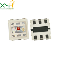 Lampe LED SMD 3030 RGB 3-en-1 1,5W AlGaInP Sanan, pleine couleur, lentille diffuse blanche, garantie 3 ans, certifiée RoHS, CRI 80 120