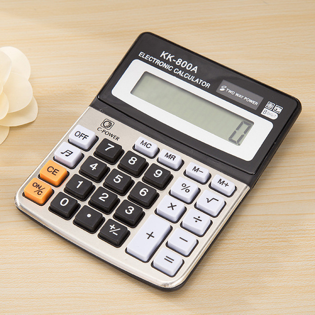 Metal Band Calculator 8-bit Business Accounting Computer Classic Office Electronic Calculation