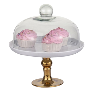 Herramientas de pastel de estilo tradicional, decoraciones de mesa de postre, soporte de pastel superior redondeado, soporte de decoraciones de mesa de postre hecho a mano - Product Image 3