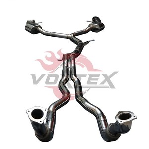 ท่อไอเสียแบบ Catback สเตนเลสสตีล Vortex Bolt-on พร้อมท่อหน้า สำหรับ Audi RS5 B9 2.9T ปี 2019-2025 แบบมีวาล์ว - Product Image 2
