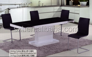 Nouveau Design Extension Table À Manger Haute Brillance - Product Image 2