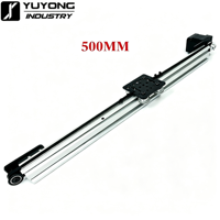 Paket Aktuator Linear V-Slot NEMA 17 dengan Kit Penggerak Sabuk DIY dan Motor Stepper Nema 17 untuk Openbuilds 500mm