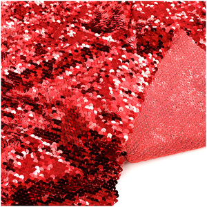 Tissu en dentelle tricotée à paillettes or rouge super bon marché pour vêtements et chaussures de mariage robes et accessoires brodés pour garçons - Product Image 4