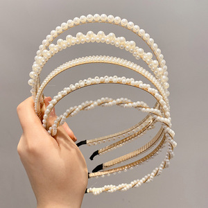 Serre-têtes de mariage pour femmes, bandeaux de mariée, bandeaux pour filles, serre-têtes en perles pour femmes - Product Image 3