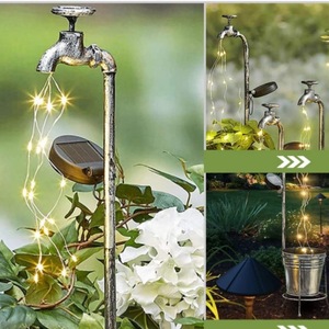 Imperméable à l'eau Extérieur LED Jardin Lumières IP65 Solaire Pelouse Décoratif Creux En Alliage D'aluminium Lampe Corps pour Paysage Voies - Product Image 3