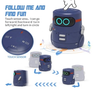 Mini robot <span class=keywords><strong>de</strong></span> inteligencia interactiva <span class=keywords><strong>para</strong></span> niños, juguete educativo <span class=keywords><strong>para</strong></span> edades tempranas, inducción táctil con control <span class=keywords><strong>de</strong></span> voz - Product Image 4