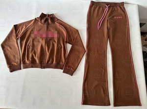 Abbigliamento Estivo da Donna, Set Streetwear Personalizzato, Giacca con Zip a Maniche Lunghe in Cotone e Pantaloncini, Completo 2 Pezzi Loungewear per Donne - Product Image 5