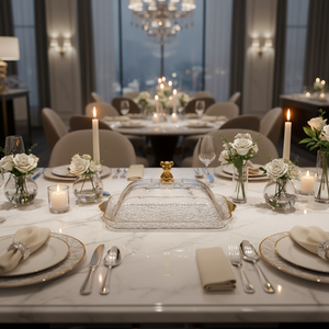 Nouveau <span class=keywords><strong>plateau</strong></span> à fruits rectangulaire <span class=keywords><strong>de</strong></span> style américain, qualité alimentaire, étanche, pour la maison, le salon, la table basse, l'hôtel, <span class=keywords><strong>plateau</strong></span> à fruits secs, à noix - Product Image 2