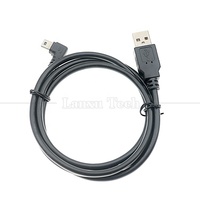 Cable USB a Mini B de 5 Pines en Ángulo Recto de 90 Grados (1m, 2m, 3m, 5m) para Carga y Datos de Cámara y GPS