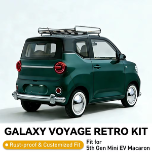 SIMONE สำหรับ Wuling Hongguang MINI EV Macaron Gen 5แร็คหลังคาโครเมี่ยม ABS สปอยเลอร์ฝาครอบล้อชุดดัดแปลง - Product Image 5
