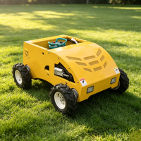Tondeuse à gazon autotractée intelligente GPS 550 mm à 4 roues motrices, moteur essence 4 temps, télécommandée, pour vergers et fermes, certifiée CE EPA