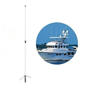 เสาอากาศสื่อสารภายนอกอาคาร เสาอากาศฐานสัญญาณไฟเบอร์กลาส VHF 156-163MHz 7.0dBi เสาอากาศทางทะเล - Product Image 1