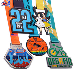 Longzhiyu Ontwerp Je Eigen Zinklegering 3d Metaal 5K Medaille Custom Marathon Race Finisher Award Medailles Sport Met Lint