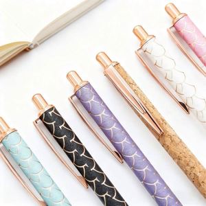 Golden Powder Scales Metal Ballpoint Pen logo Slim Signature Pen Customizable Sports Promotional Wholesale Corporate <b>Gifting</b> - Product Image 2