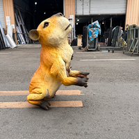 Modèle de dinosaure, capybara ou chien robotique animatronique électrique en métal pour enfants, pour intérieur, aéroport et parc d'attractions