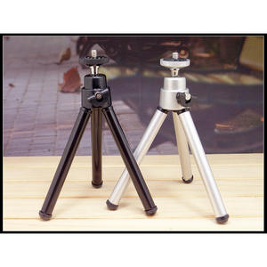 Mini trípode con abrazadera de aleación de aluminio, bloqueo de perilla de 3 secciones para teléfono móvil - Product Image 5