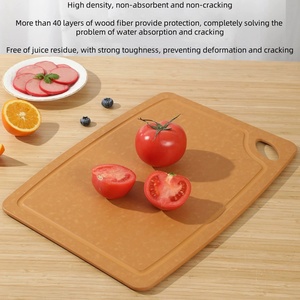 Tabla de cortar compuesta de fibra de madera antibacteriana tamaño estándar para uso doméstico y restaurante tabla de cortar epicúrea al por mayor - Product Image 5
