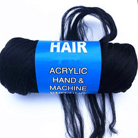 Fil à tricoter en acrylique volumineux de couleur brun clair, or brésilien et noir, pour tresses de cheveux, vente en gros