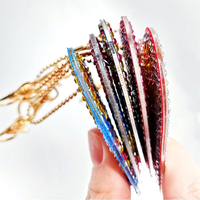 5 pièce/ensemble DIY Diamant Porte-clés Pendentif Cristal Sac Suspendu Pleine Perceuse Diamant Peinture Ours Porte-clés Femmes Sac Pendentif Charme