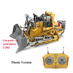 Set de Vehículos de Construcción RC 1:24, 9 Canales, Bulldozer y Camión Volquete de Aleación, <span class=keywords><strong>Control</strong></span> Remoto 2.4GHz, Juguetes de Ingeniería para Niños - Product Image 2