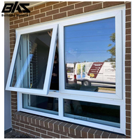 USA Standards Fenêtres à double vitrage en aluminium à impact d'ouragan Fenêtres à auvent à ouverture verticale par le fabricant Miami
