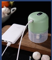 Pembuat Pasta Bawang Putih Elektrik Nirkabel Terlaris untuk Penggunaan di Rumah, Mesin Pengolah Makanan Mini Multifungsi, Mesin Pure Bawang Putih