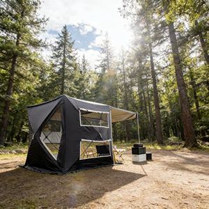 Tente latérale de camping-car à structure stabilisée, vente chaude, directement de l'usine, portable pour activités de camping en extérieur - Product Image 4