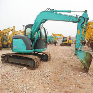 Excavadora de cadenas Kobelco SK70SR usada de 7 toneladas con larga vida útil, miniexcavadora SK75 en stock para la venta - Product Image 2