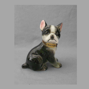 Figurine de <span class=keywords><strong>chien</strong></span> <span class=keywords><strong>en</strong></span> céramique, <span class=keywords><strong>Vintage</strong></span>, faite à la main, Boston Terrier - Product Image 5