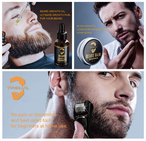 Nouveau design barbe croissance rouleau kit barbe kit barbe kit de <span class=keywords><strong>toilettage</strong></span> - Product Image 5