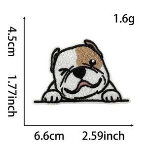 Nuevo Parche Bordado de Perro <span class=keywords><strong>Collie</strong></span> Jarre Aero <span class=keywords><strong>Bull</strong></span>, Adhesivo Termoadhesivo, Etiqueta de Tela - Product Image 6