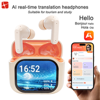 Traductor Inteligente Inalámbrico Intrauditivo con IA, Traducción en Tiempo Real, Cancelación de Ruido Ambiental, Pantalla Digital, Batería de Ultra Larga Duración