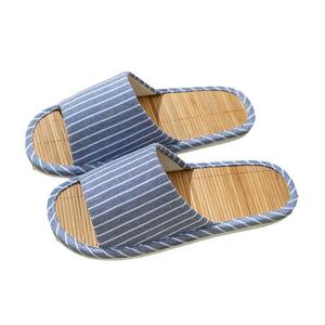 Pantofole Unisex in Bambù e <span class=keywords><strong>Lino</strong></span> Traspiranti Silenziose Naturali Antiscivolo con Suola Morbida per Interni - Product Image 5