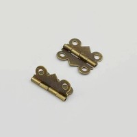 Bisagra Decorativa de Mariposa de 180 Grados, Mini Bisagra, Accesorios de Ferretería para Caja de Regalo, Caja de Madera Artesanal, Venta al por Mayor de Fábrica
